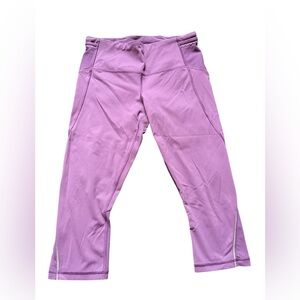 Womens Purple lululemon Active Capri Leggings